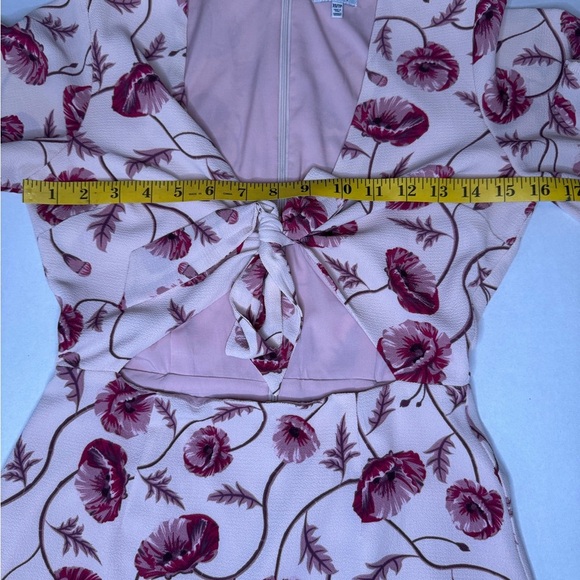 Floral Tie-Front Dress - Picture 13 of 14